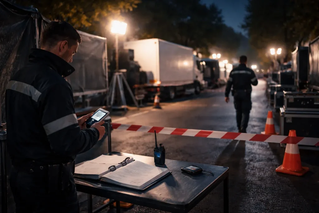 agent sécurité en mission